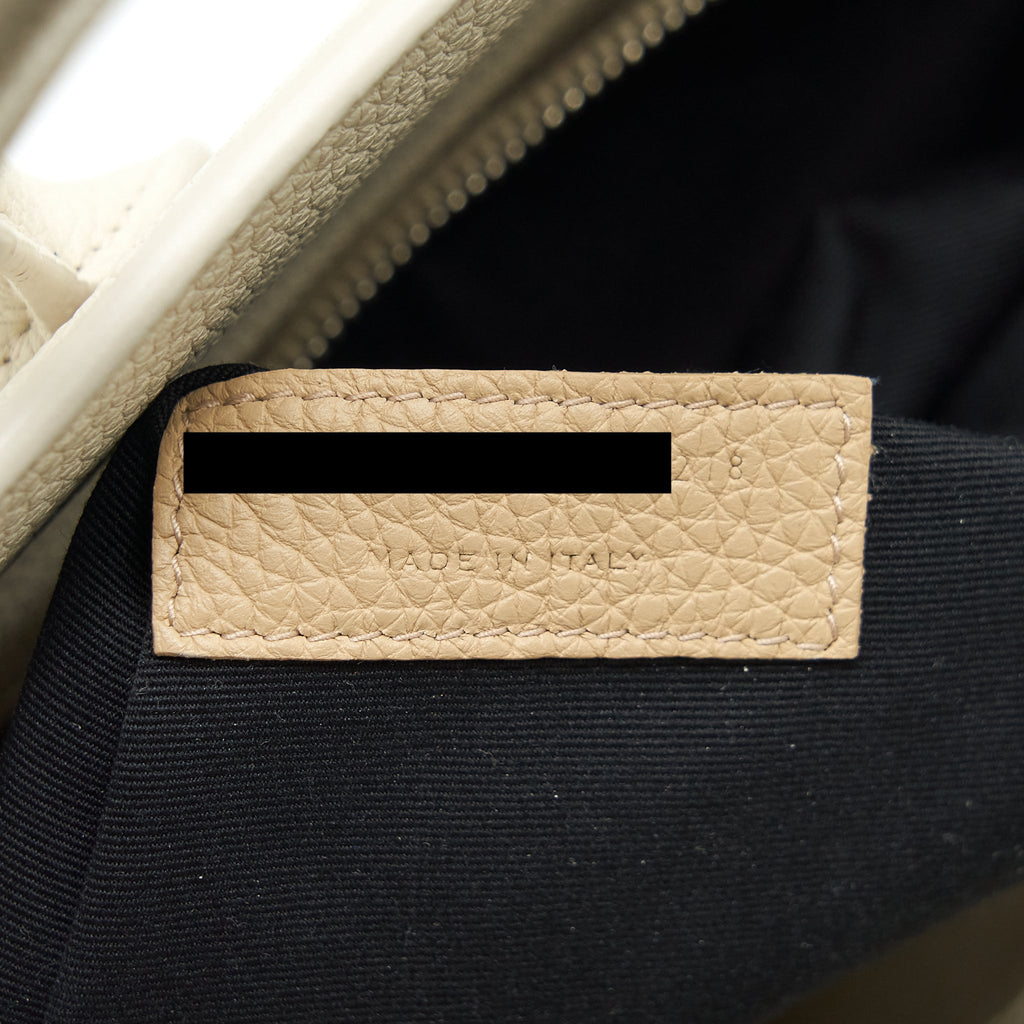 SAINT LAURENT (YSL) SAC DE JOUR TOTE BAG CALFSKIN WHITE SHW