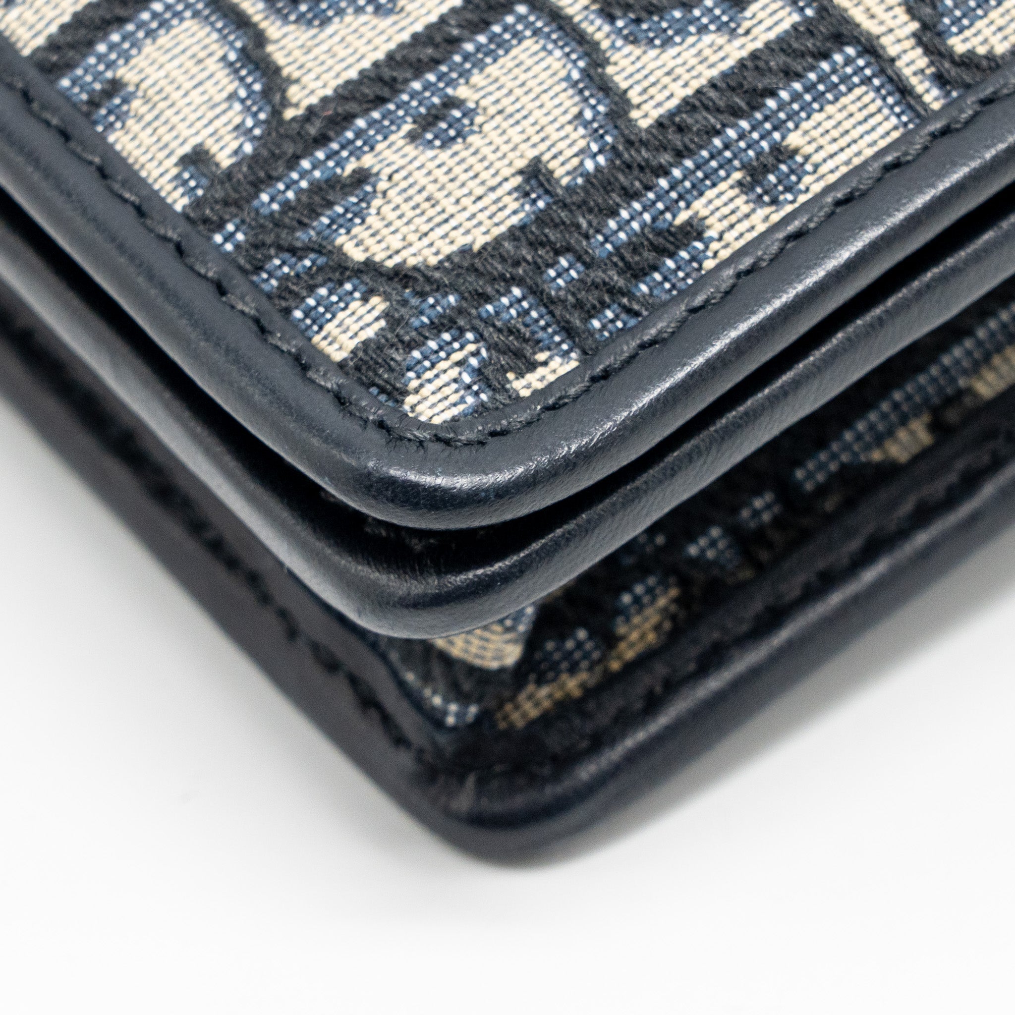 DIOR 2-IN-1 30 MONTAIGNE POUCH DIOR OBLIQUE JACQUARD BLUE GHW