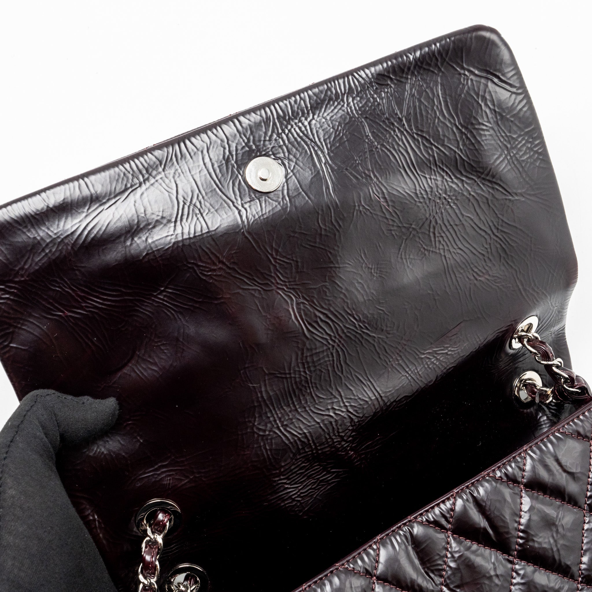 CHANEL 31 RUE CAMBON FLAP BAG CALFSKIN DARK RED SHW