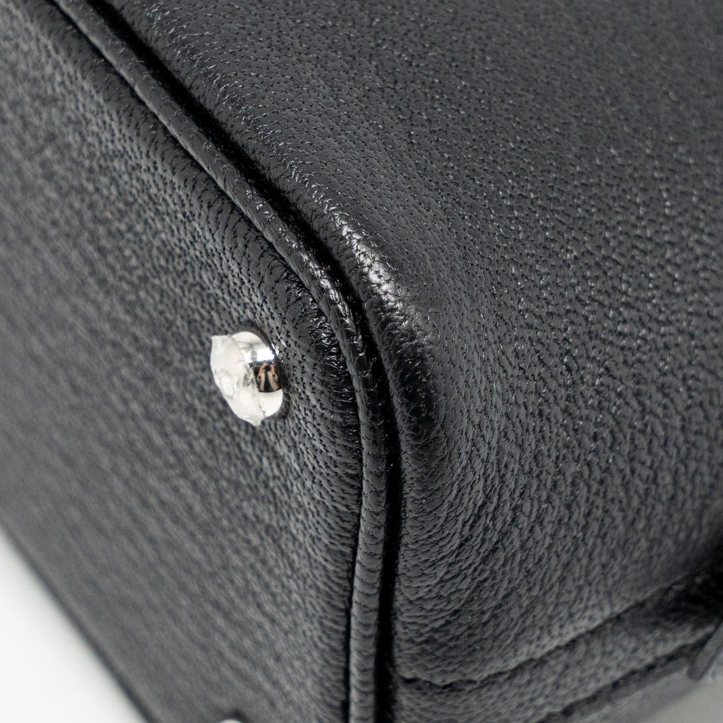 HERMES MINI BOLIDE CHEVRE MYSORE BLACK SHW