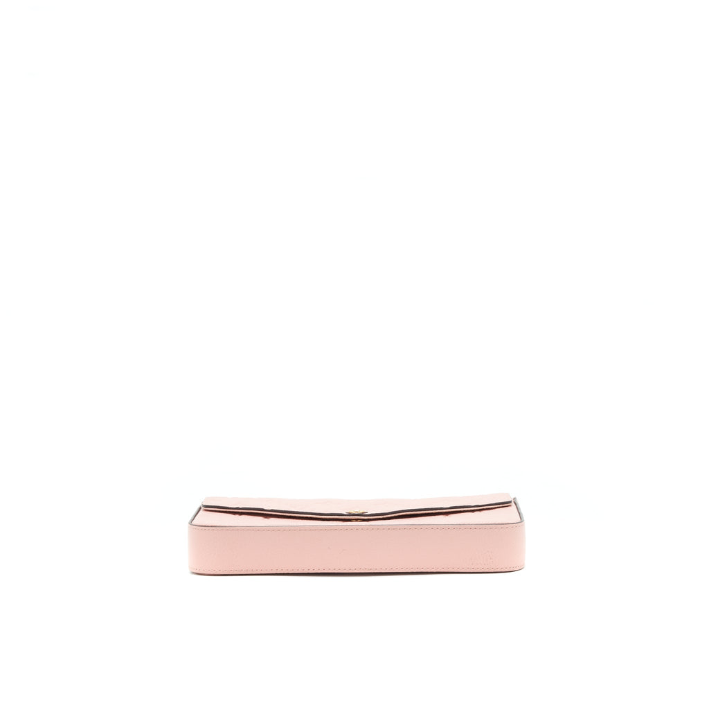 LOUIS VUITTON FELICIE POCHETTE MONOGRAM EMPREINTE ROSE POUDRE