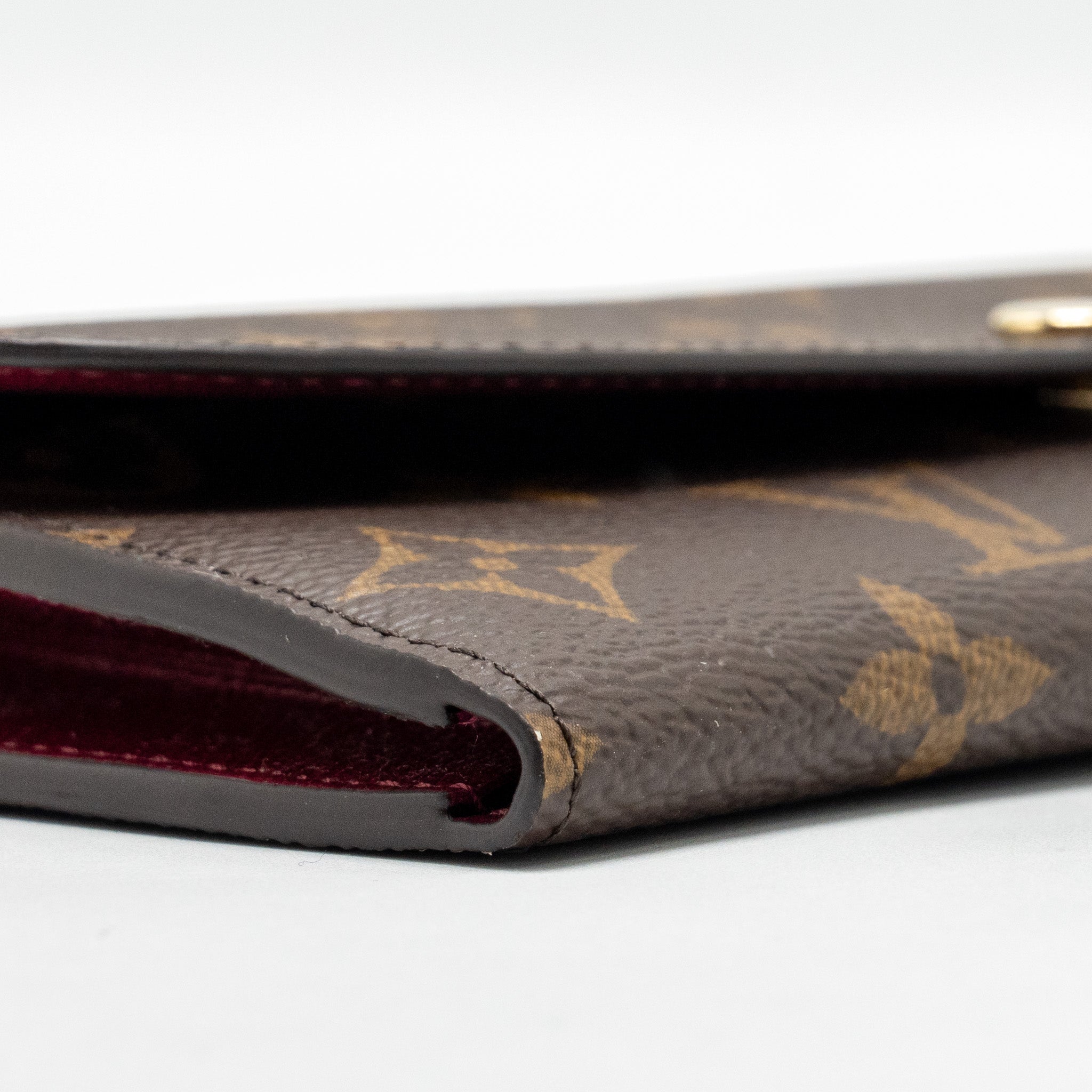 LOUIS VUITTON SARAH WALLET FUCHSIA MONOGRAM CANVAS GHW