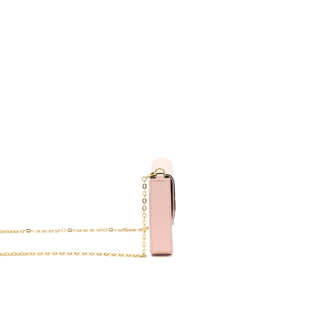 LOUIS VUITTON FELICIE POCHETTE MONOGRAM EMPREINTE ROSE POUDRE