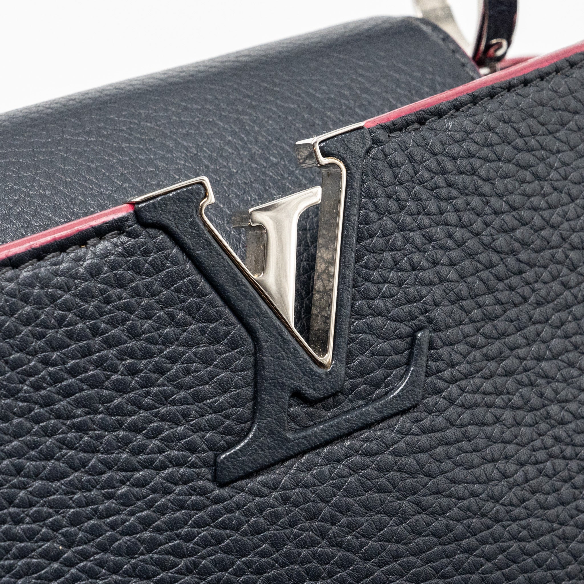 LOUIS VUITTON CAPUCINES BB TAURILLON NAVY SHW