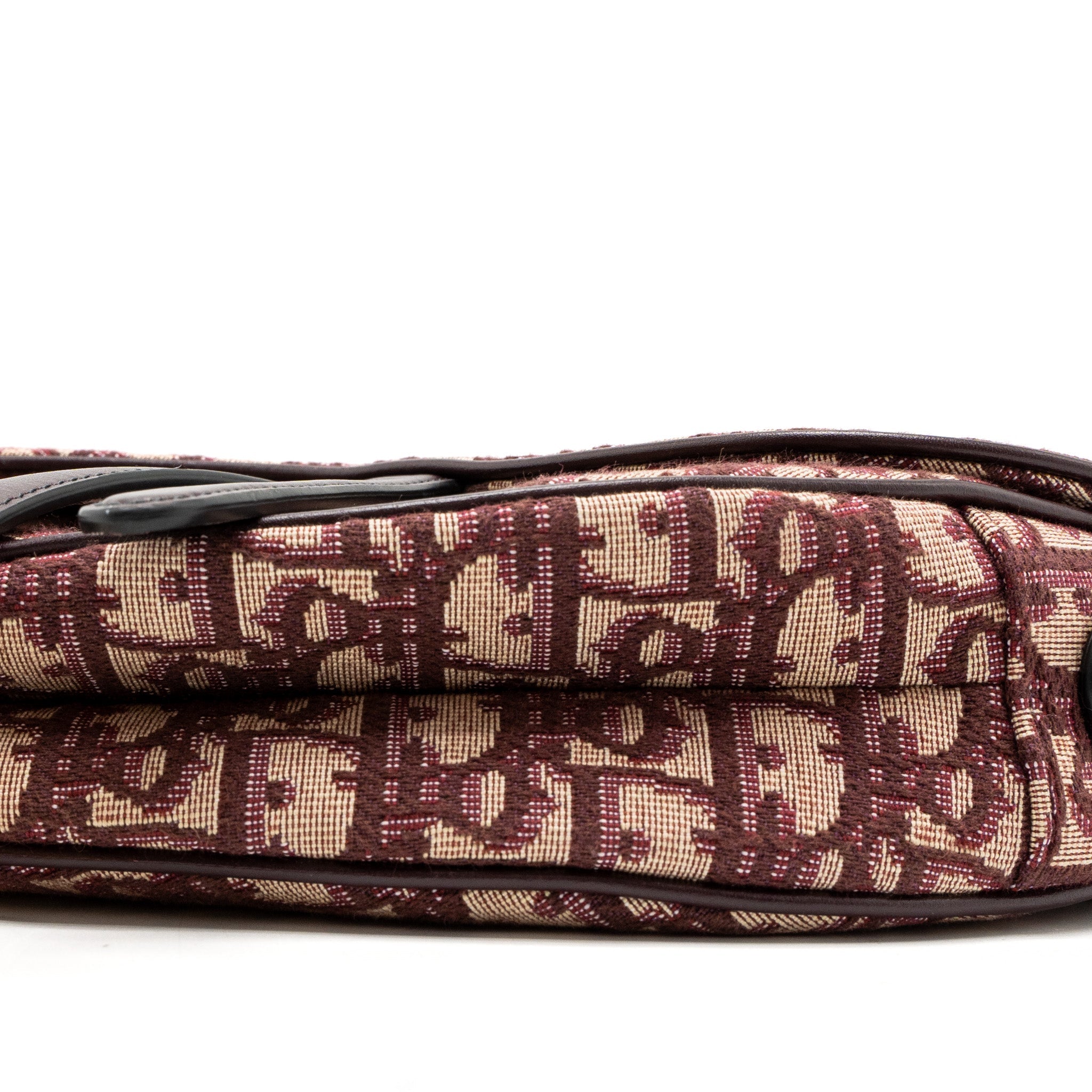 DIOR SADDLE BAG RED OBLIQUE EMBROIDERY GHW