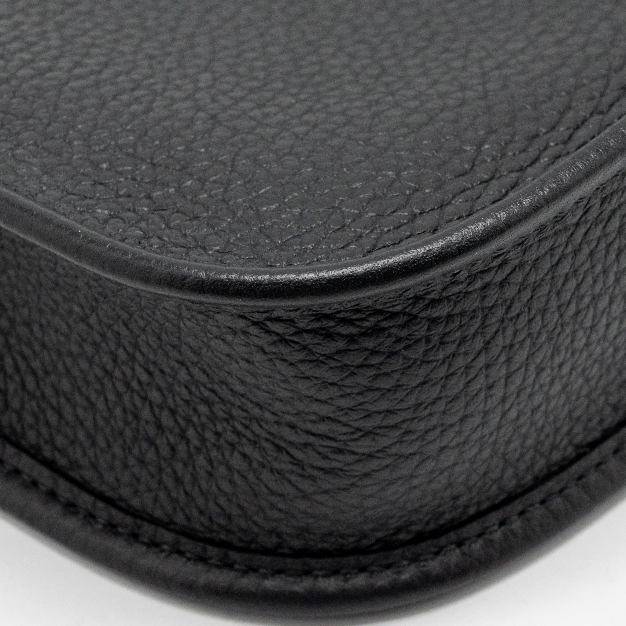 HERMES MINI EVELYNE SHORT CLEMENCE BLACK/GRIS MISTY SHW