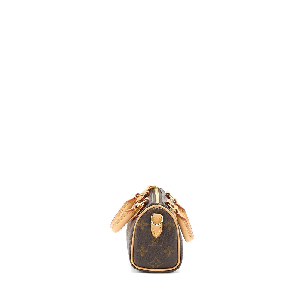 LOUIS VUITTON NANO SPEEDY NEW VERSION MONOGRAM CANVAS GHW