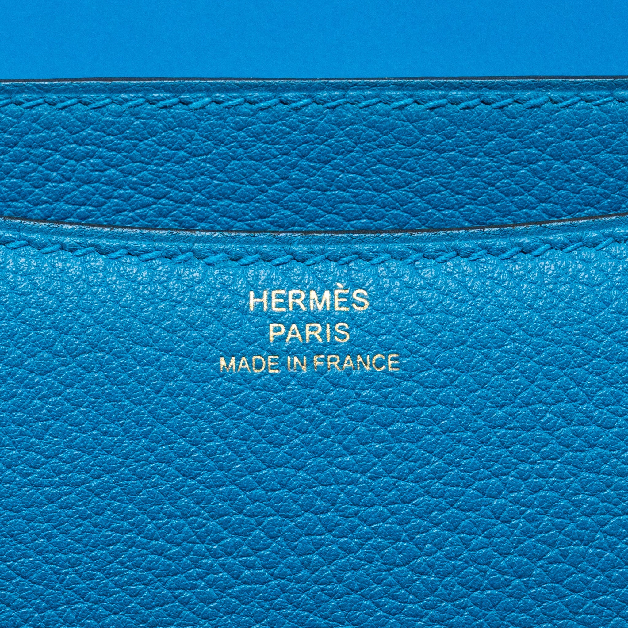 HERMES MINI CONSTANCE EVERCOLOR B3 BLEU ZANZIBAR GHW