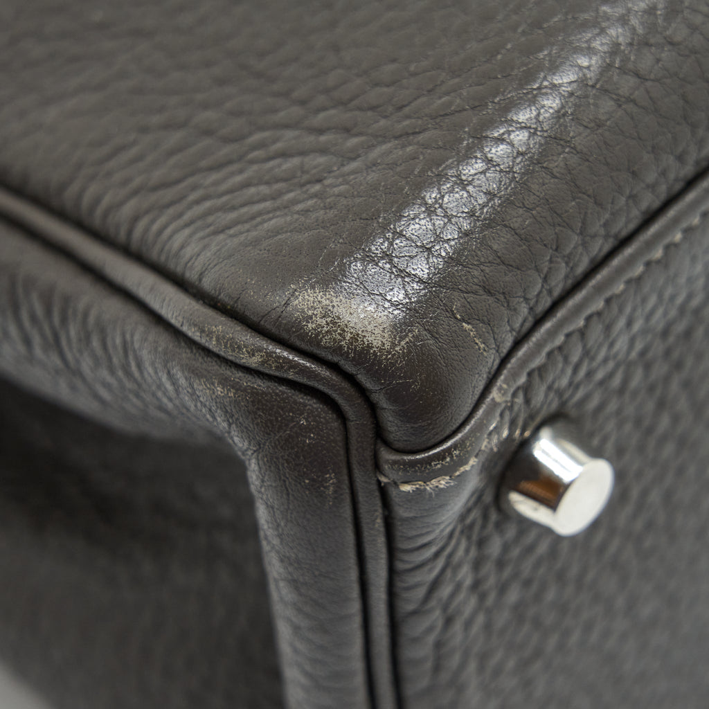 HERMES KELLY 32 CLEMENCE DARK GREY SHW