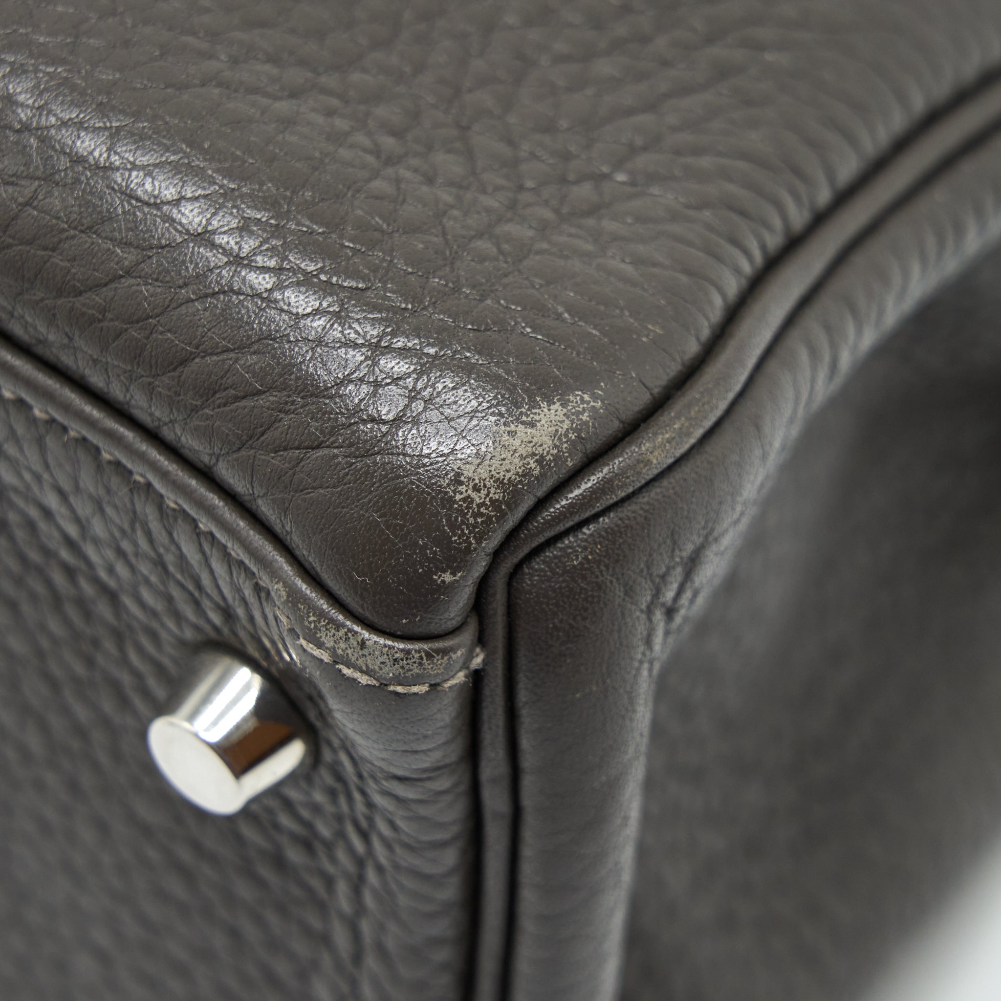 HERMES KELLY 32 CLEMENCE DARK GREY SHW