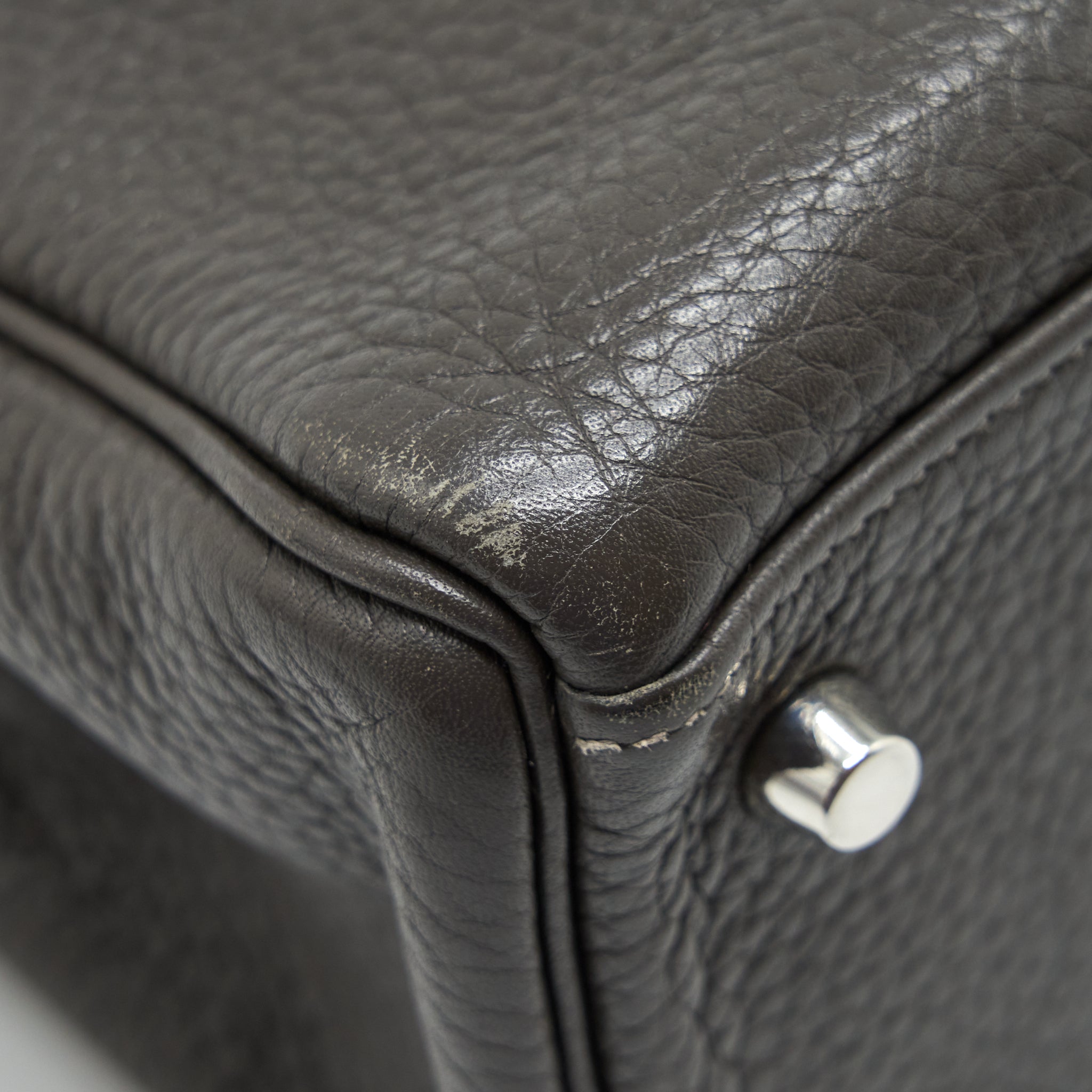 HERMES KELLY 32 CLEMENCE DARK GREY SHW