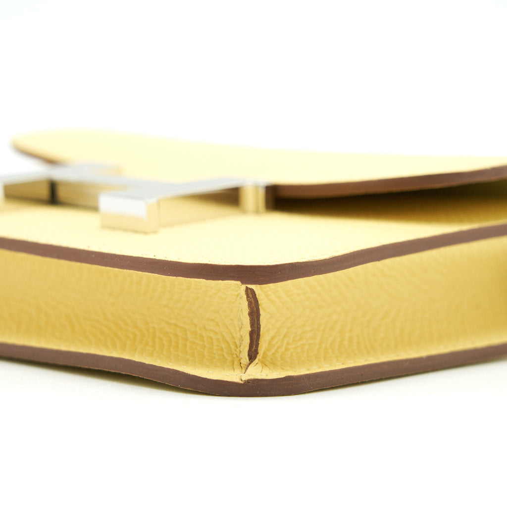 HERMES CONSTANCE SLIM JAUNE POUSSIN SHW