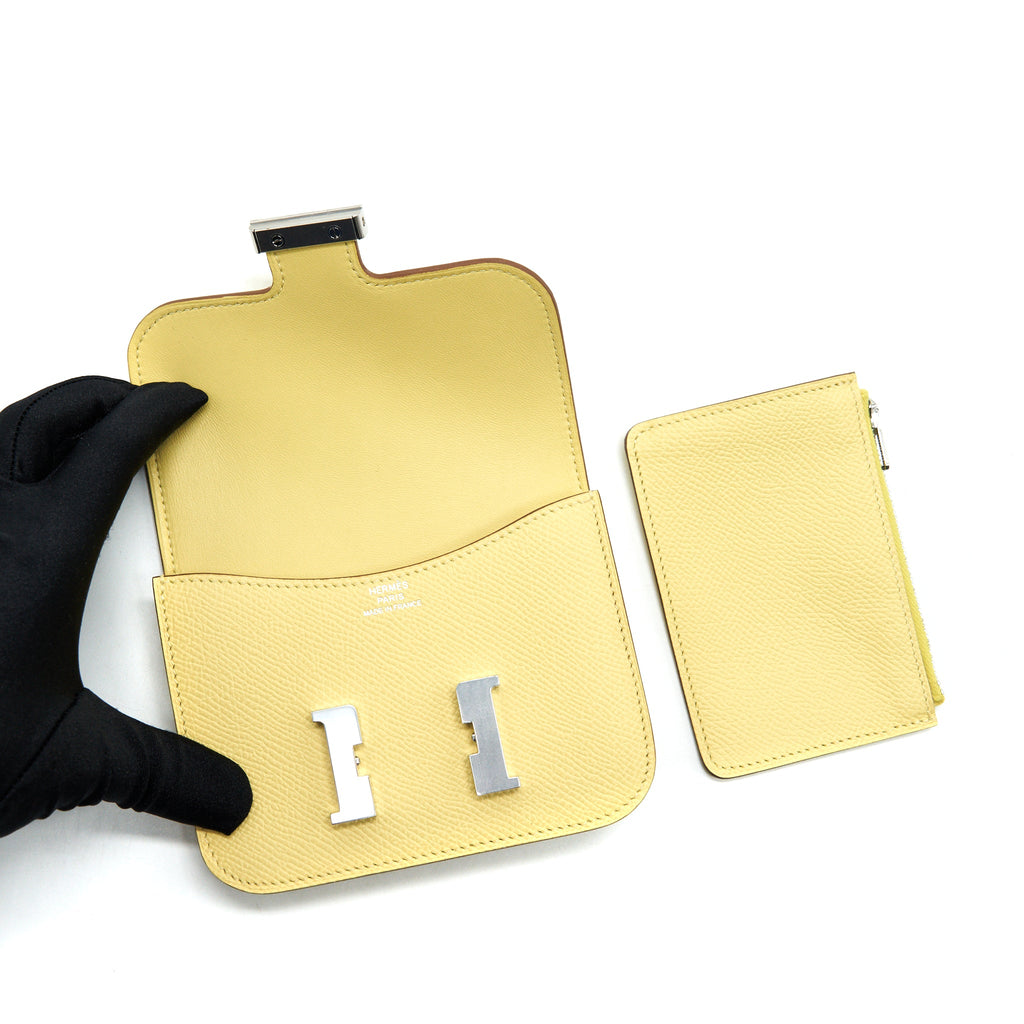 HERMES CONSTANCE SLIM JAUNE POUSSIN SHW
