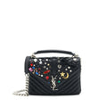 SAINT LAURENT COLLEGE BAG LIMITED EDITION BLACK RUTHENIUM HARDWARE