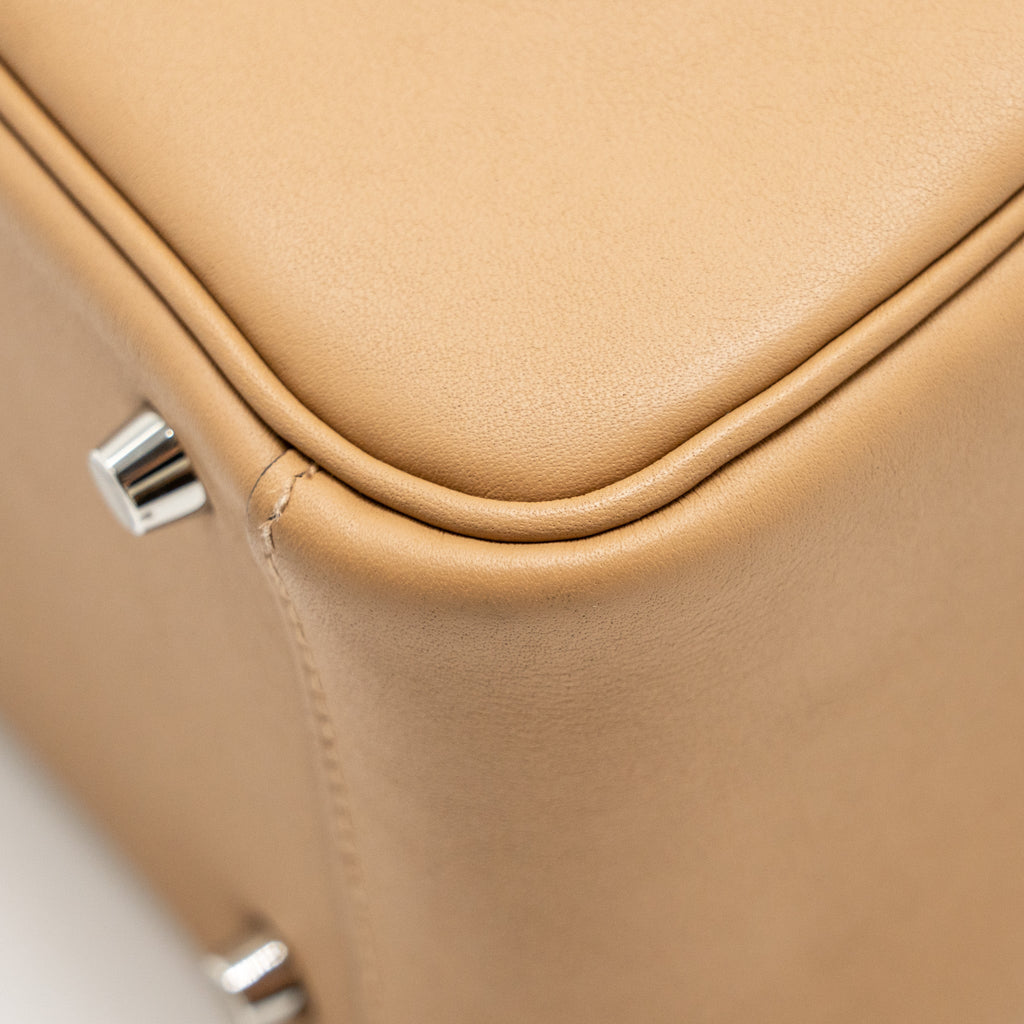 HERMES MINI LINDY SWIFT CHAI / MAUVE SYLVESTRE SHW