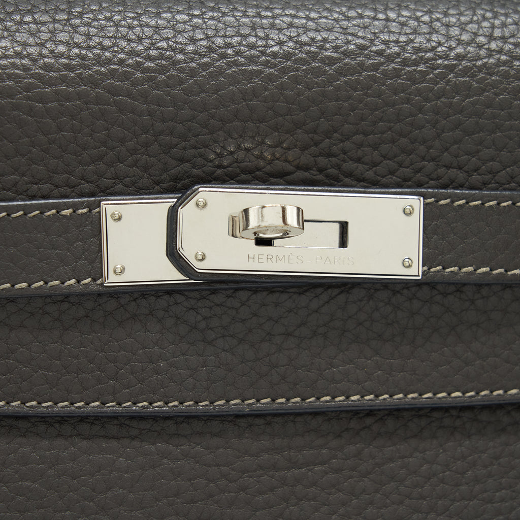 HERMES KELLY 32 CLEMENCE DARK GREY SHW