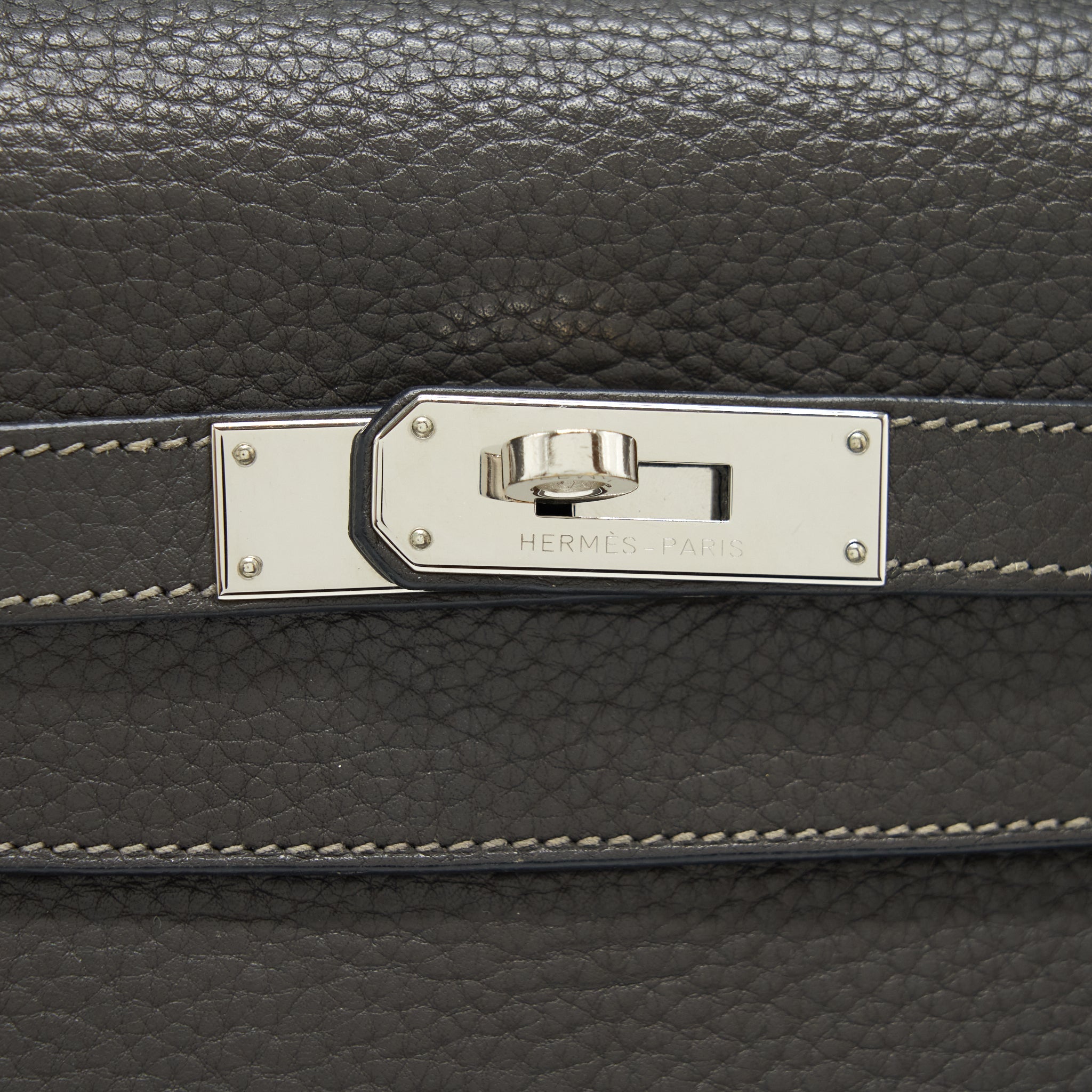 HERMES KELLY 32 CLEMENCE DARK GREY SHW