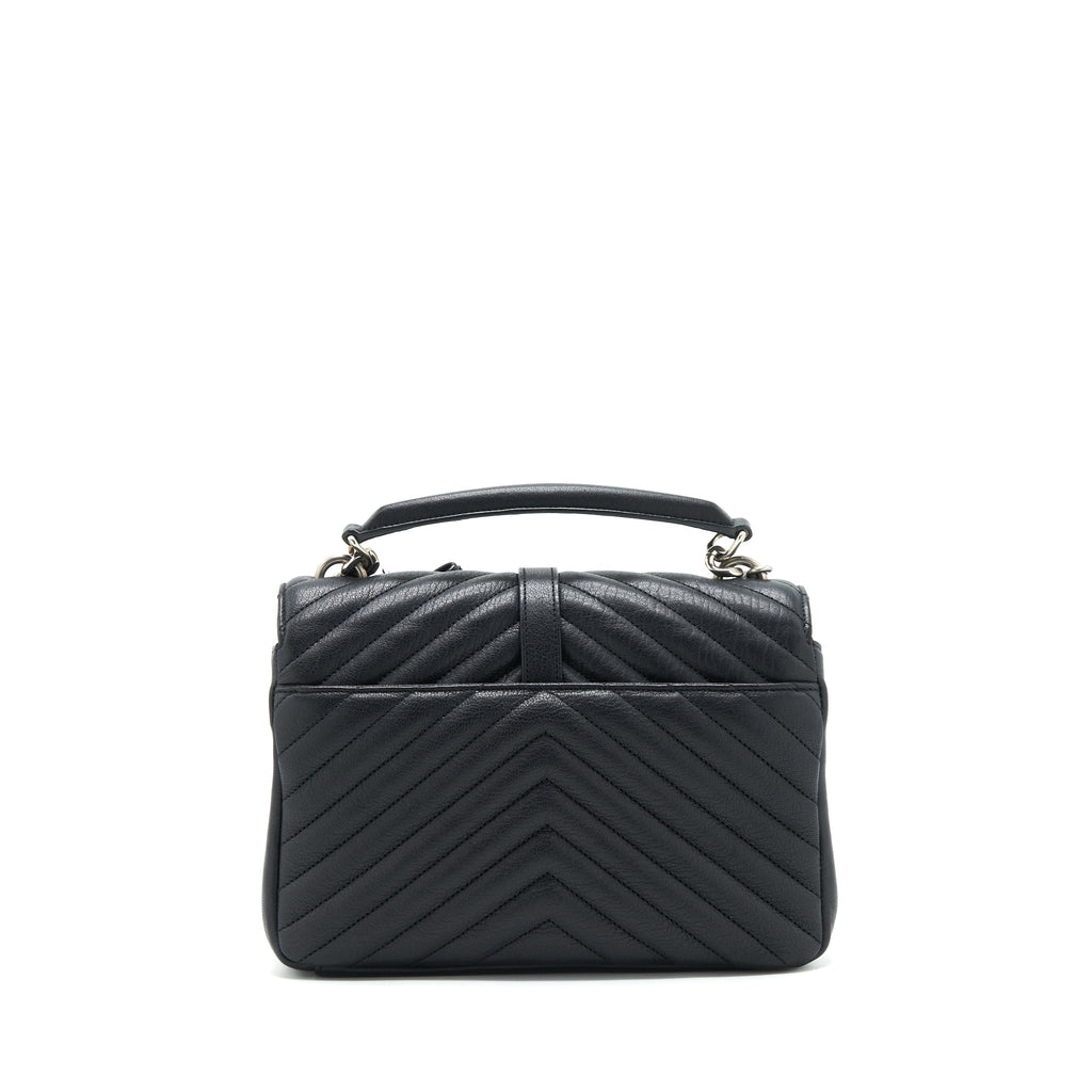 SAINT LAURENT COLLEGE BAG LIMITED EDITION BLACK RUTHENIUM HARDWARE