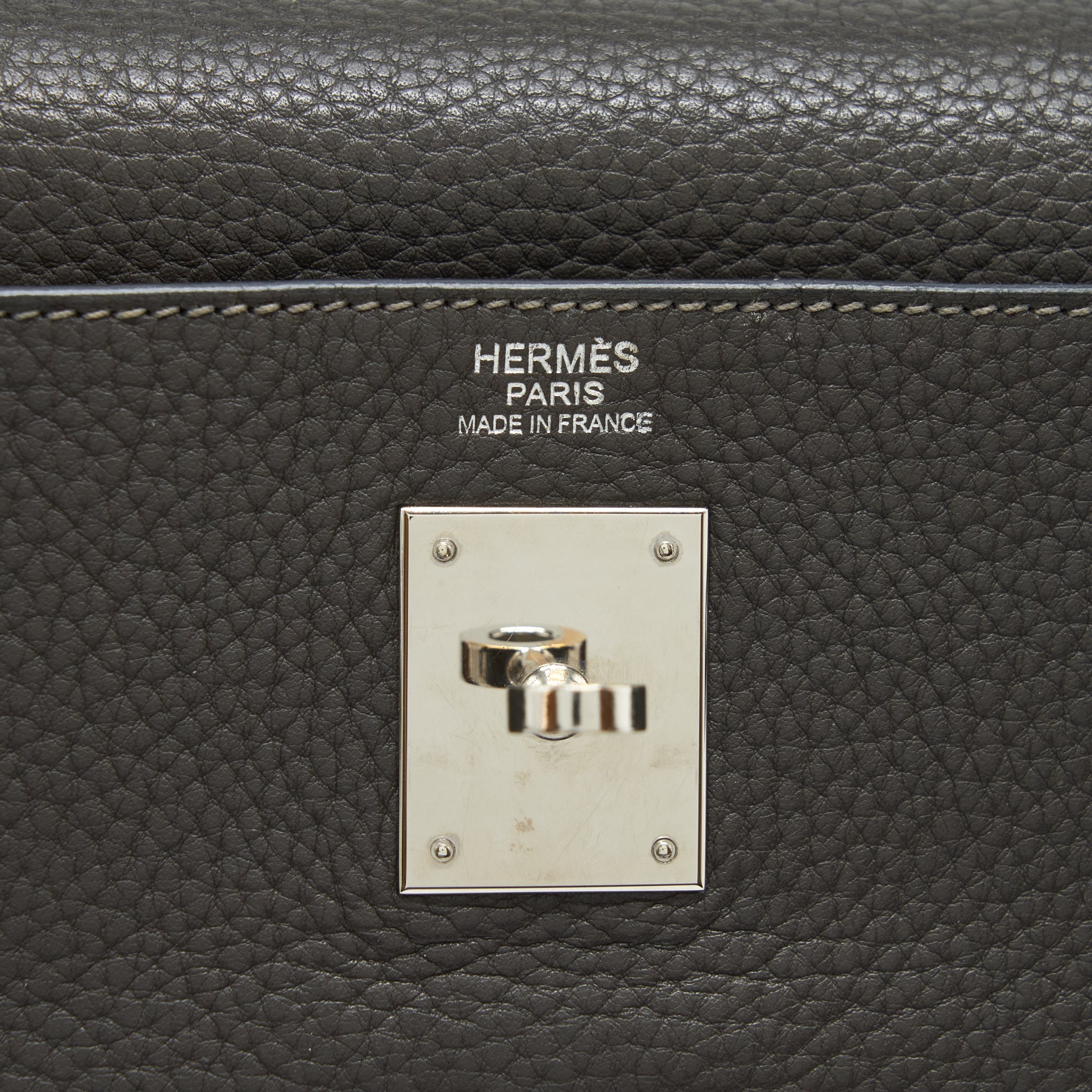 HERMES KELLY 32 CLEMENCE DARK GREY SHW