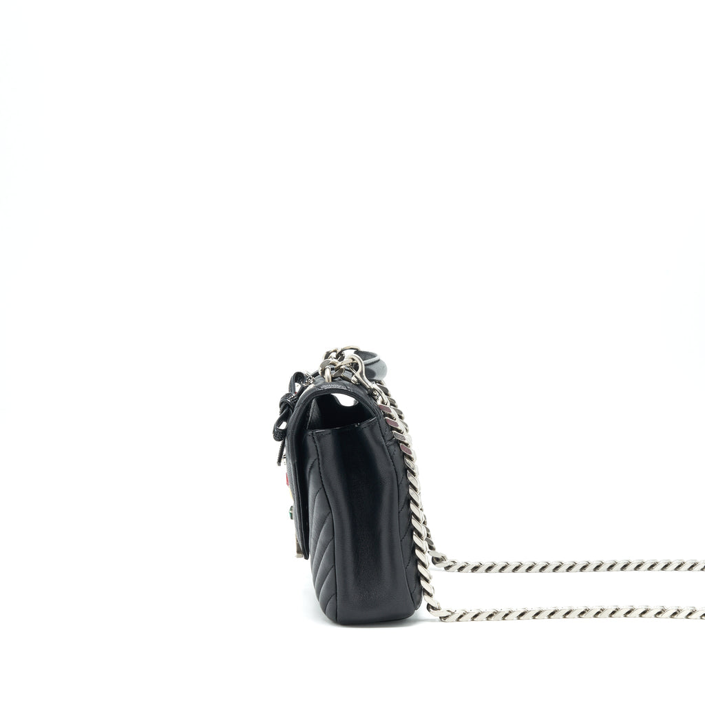 SAINT LAURENT COLLEGE BAG LIMITED EDITION BLACK RUTHENIUM HARDWARE