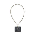 CHANEL FLAP COIN PURSE WITH CHAIN BLACK CAVIAR LGHW