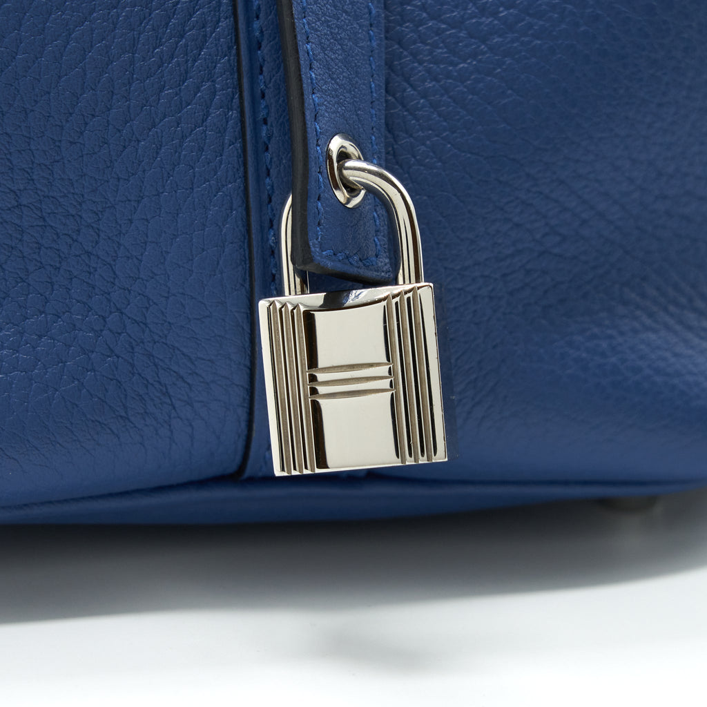 HERMES PICOTIN 18 LOCK BAG CLEMENCE BLUE AGATE SHW