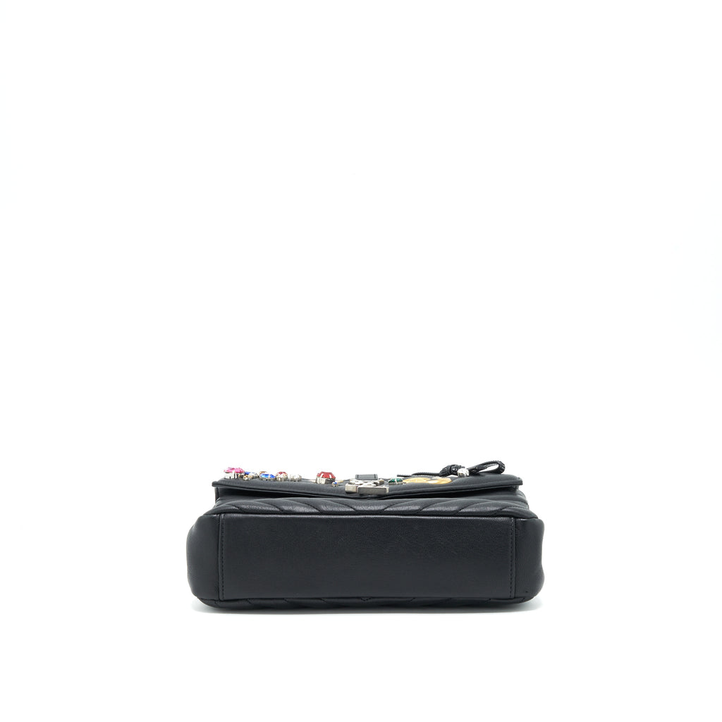 SAINT LAURENT COLLEGE BAG LIMITED EDITION BLACK RUTHENIUM HARDWARE