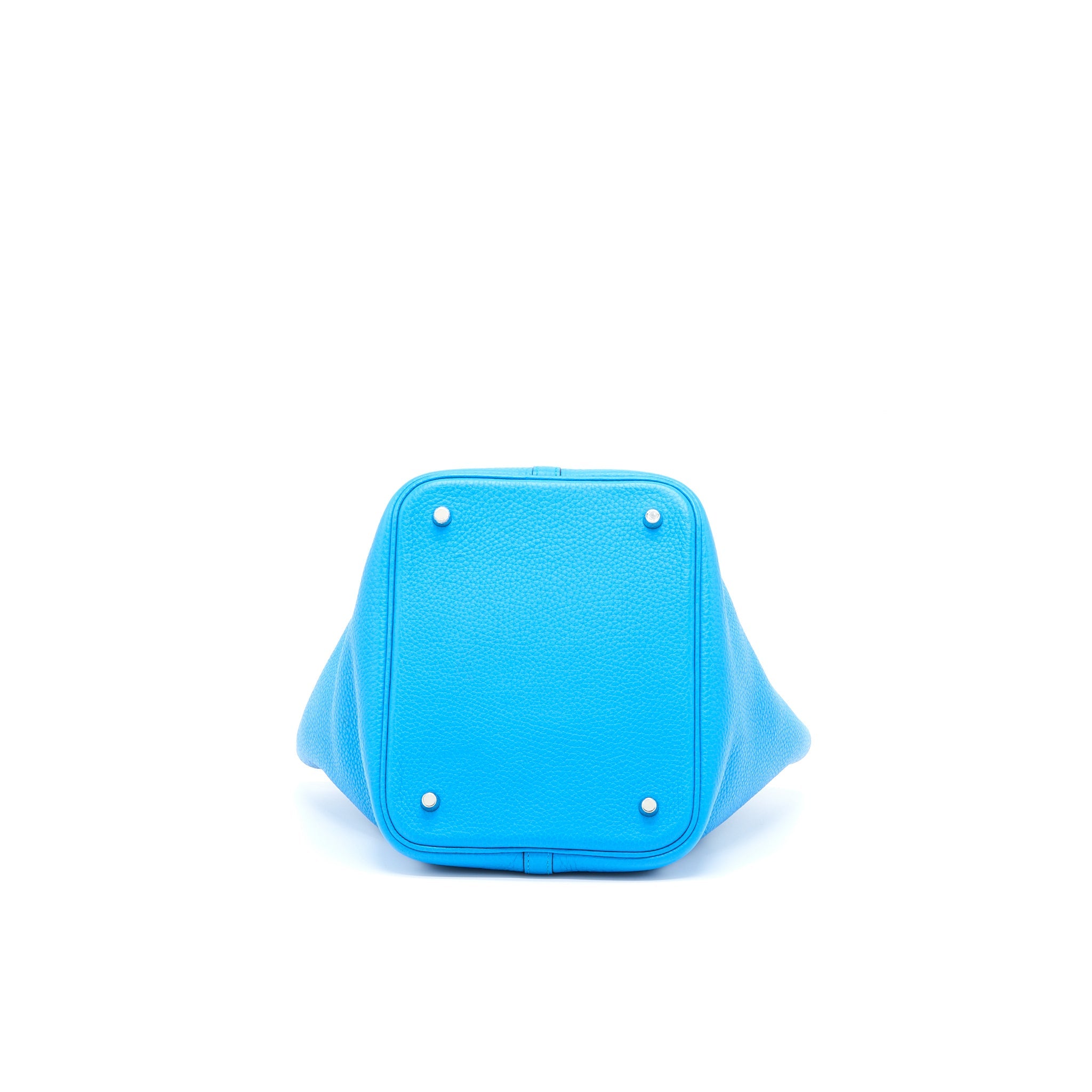 HERMES PICOTIN 22 LOCK BAG CLEMENCE T7 BLUE HYDRA SHW