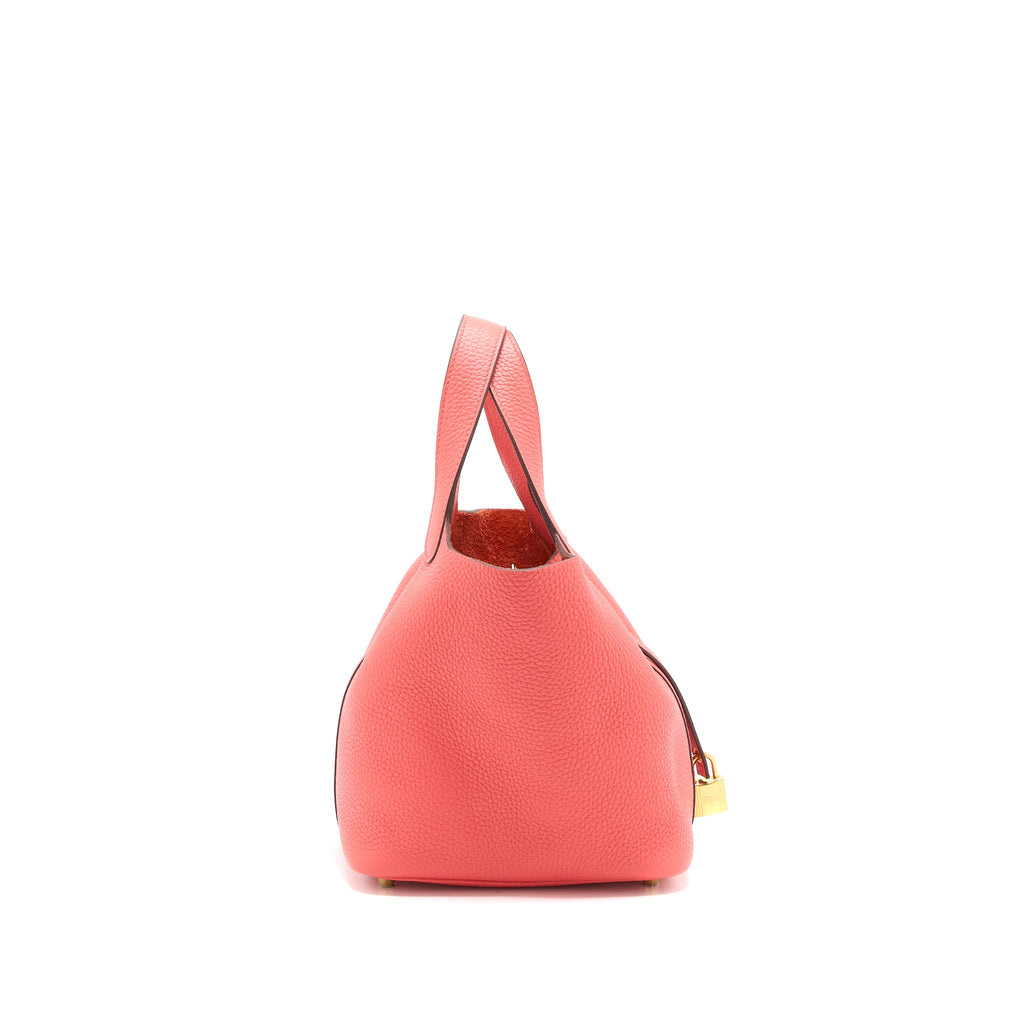 HERMES PICOTIN 18 LOCK BAG CLEMENCE ROSE JAIPUR GHW