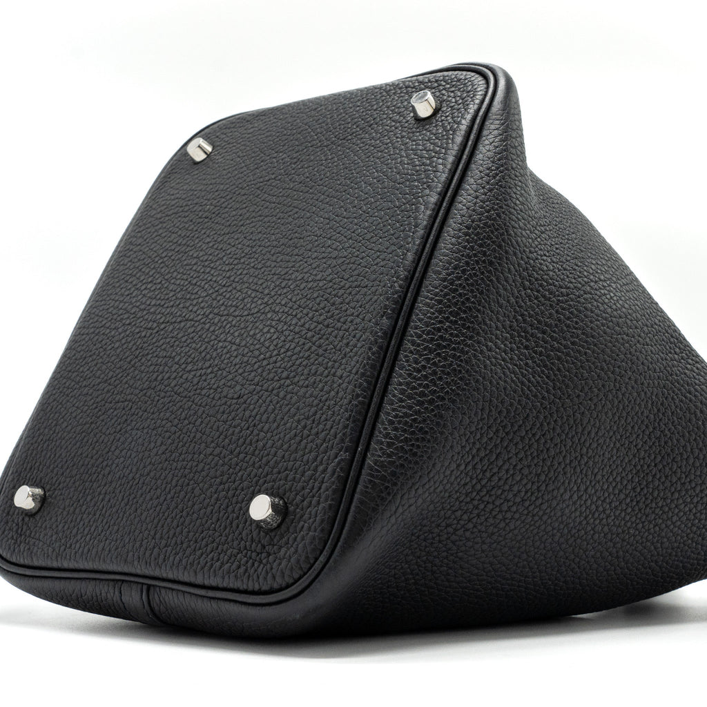 HERMES PICOTIN 22 BAG CLEMENCE BLACK SHW
