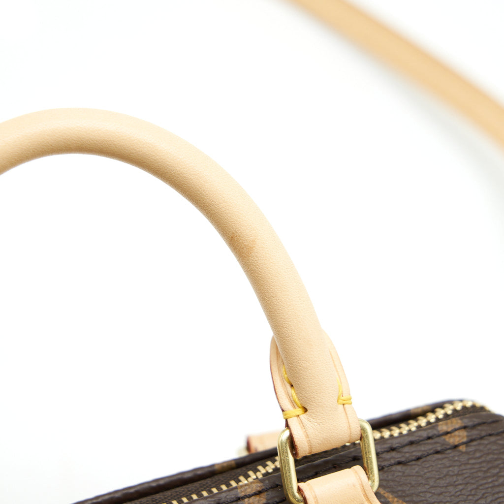 LOUIS VUITTON NANO SPEEDY MONOGRAM CANVAS GHW YEAR 2020