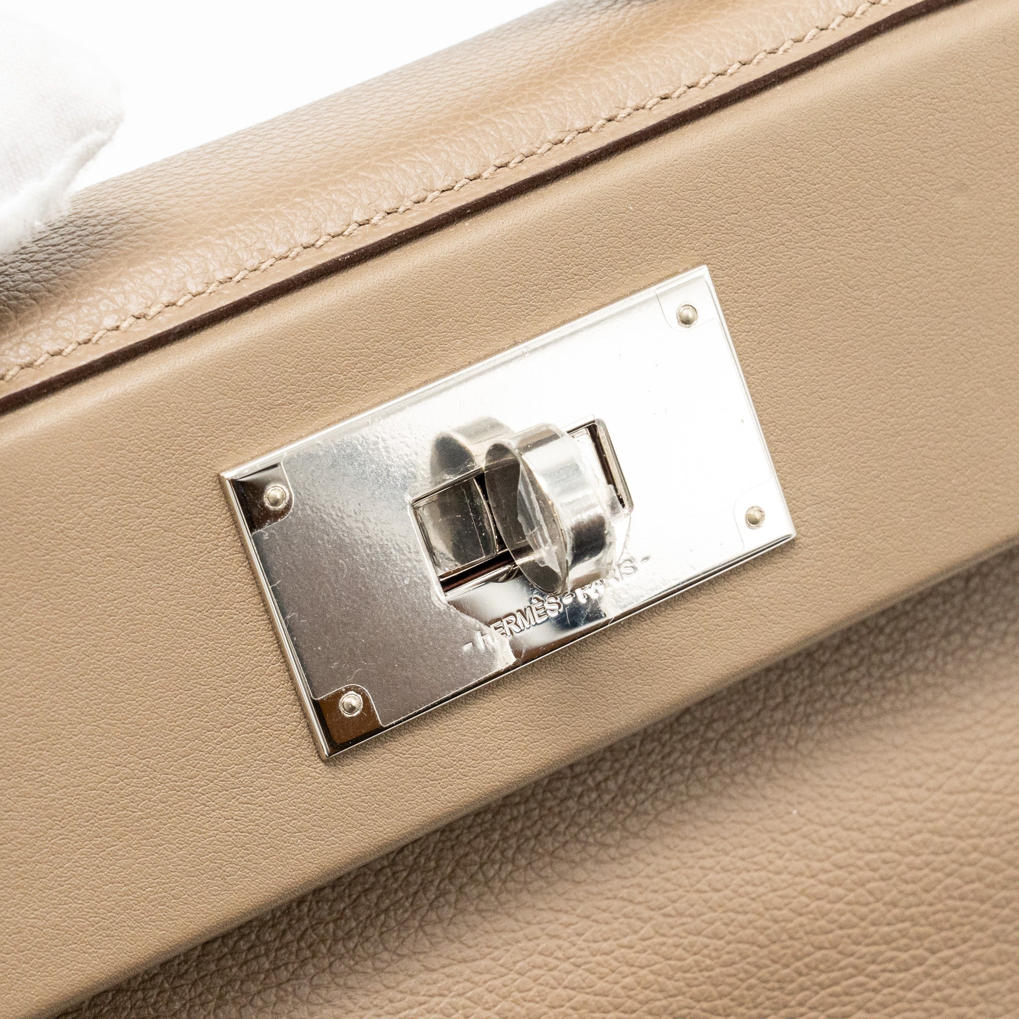 HERMES MINI 2424 24/24-21 BAG EVERCOLOR/SWIFT ETOUPE SHW