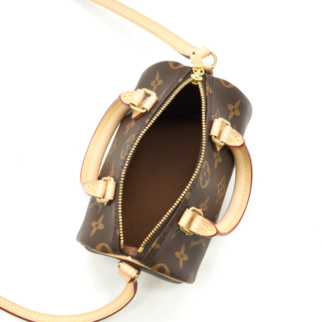 LOUIS VUITTON NANO SPEEDY MONOGRAM CANVAS GHW YEAR 2020