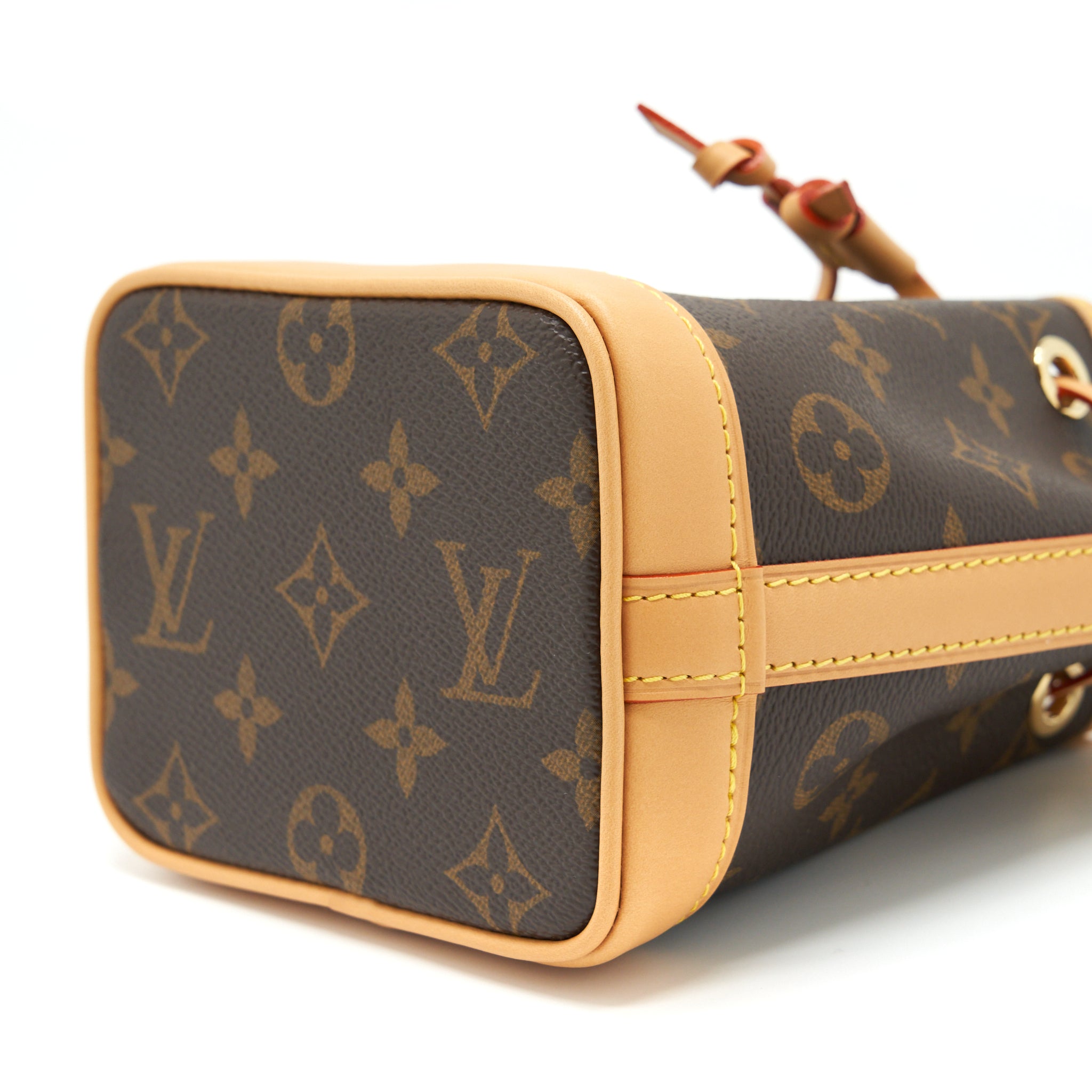 LOUIS VUITTON NANO NOE NEW VERSION MONOGRAM CANVAS GHW