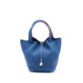 HERMES PICOTIN 22 LOCK BAG CLEMENCE DEEP BLUE/ANEMONE SHW