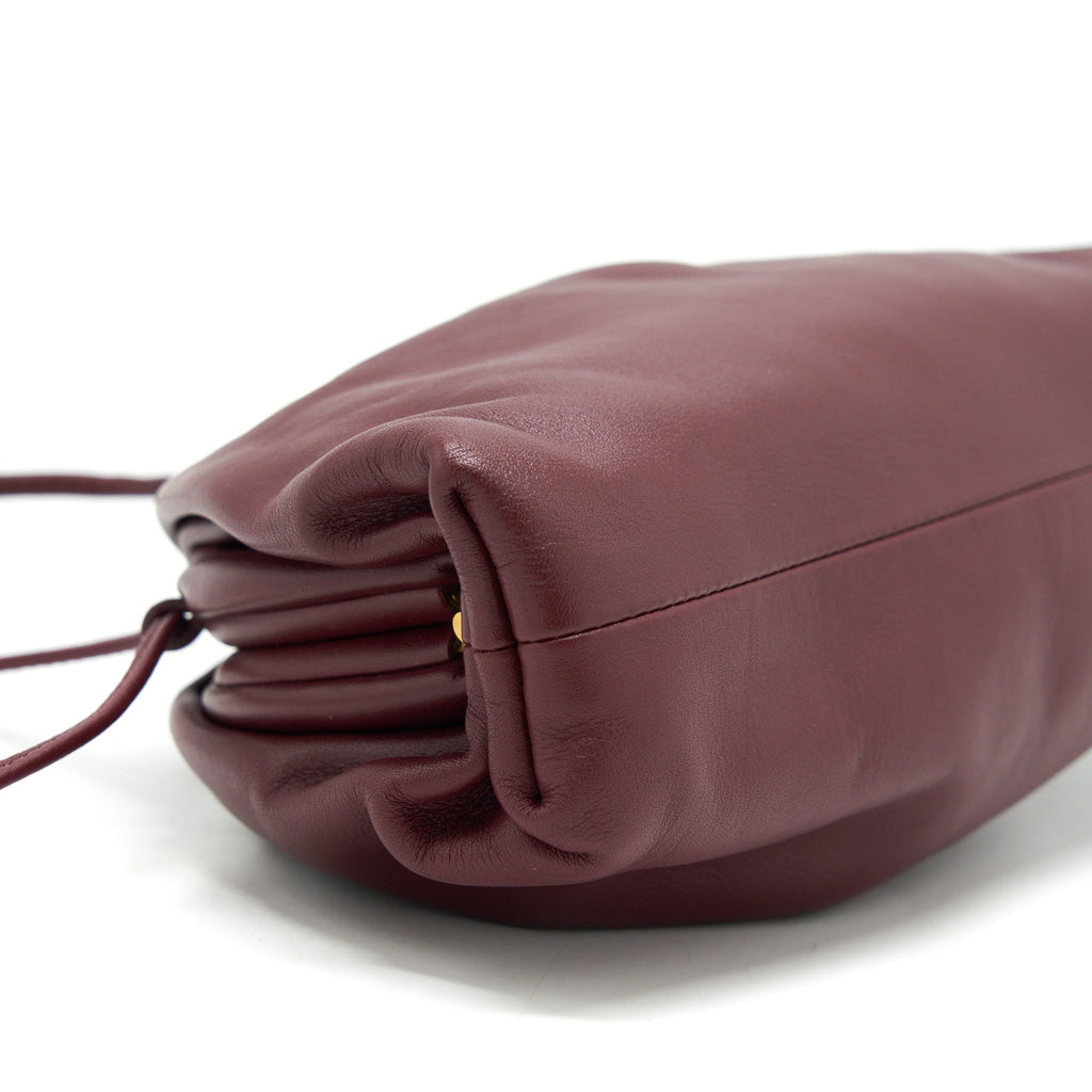 BOTTEGA VENETA THE MINI POUCH DARK RED