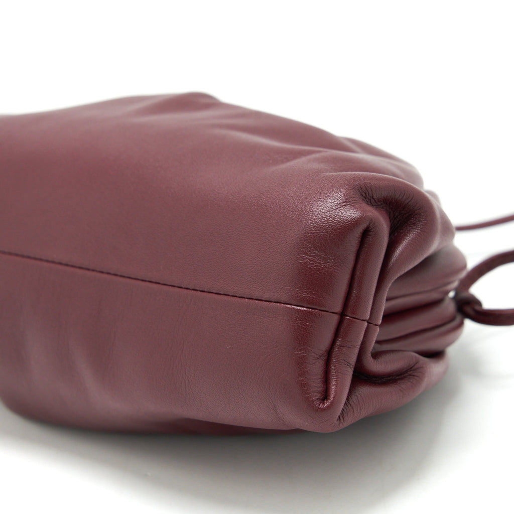 BOTTEGA VENETA THE MINI POUCH DARK RED