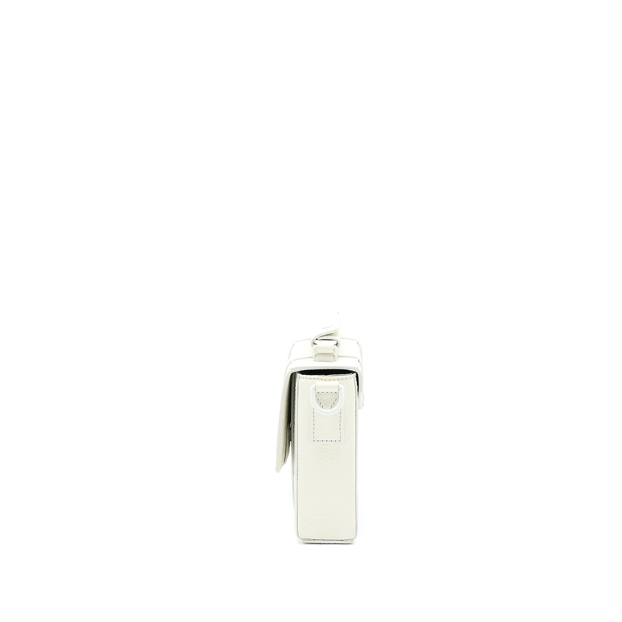 LOUIS VUITTON SCARECROW PRINTED FLAP BAG CALFSKIN WHITE WITH WHITE HARDWARE