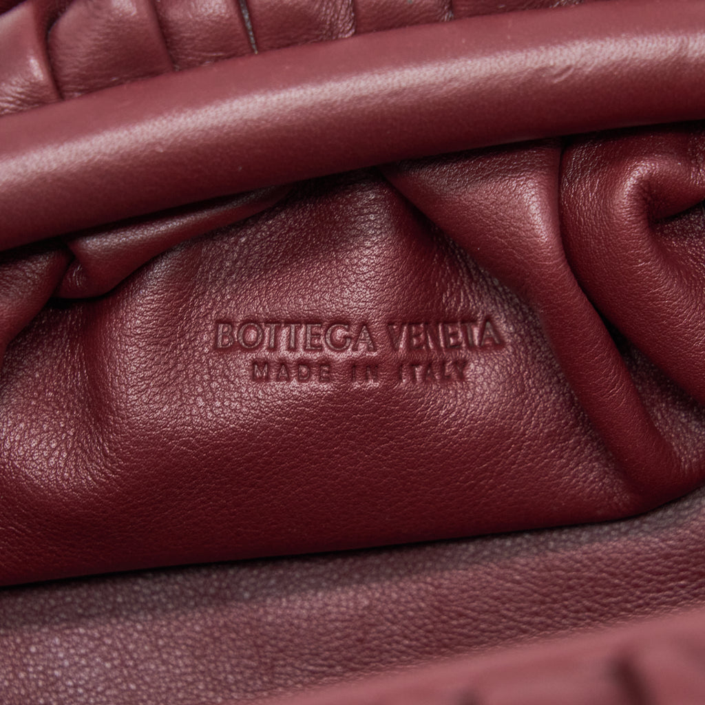 BOTTEGA VENETA THE MINI POUCH DARK RED