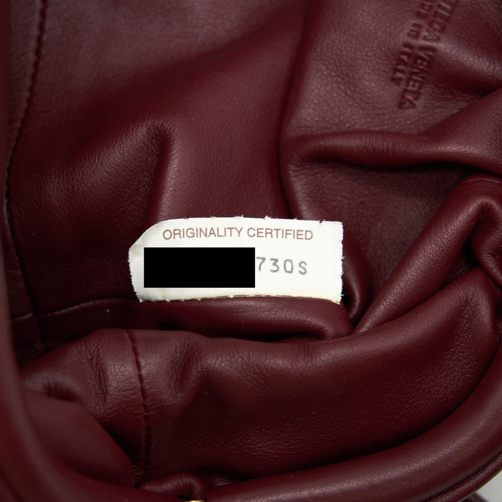 BOTTEGA VENETA THE MINI POUCH DARK RED