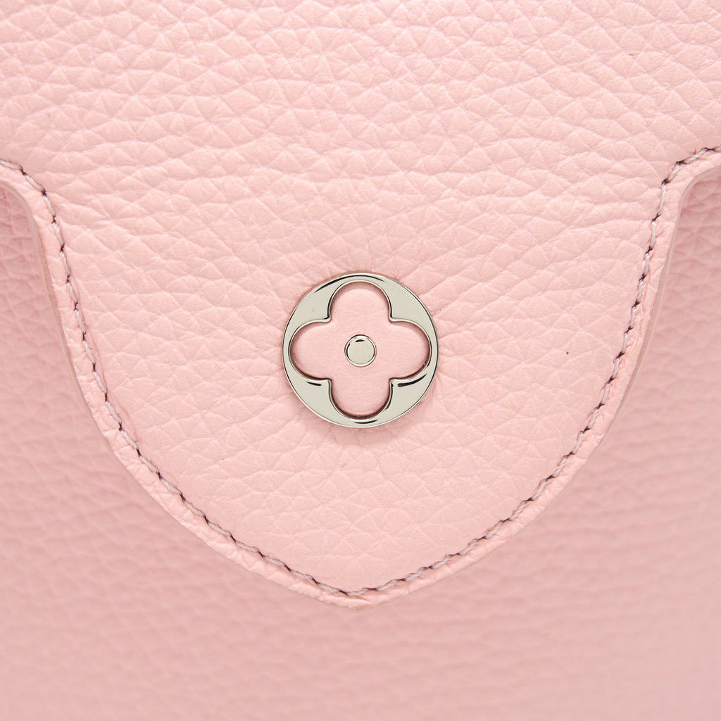 LOUIS VUITTON CAPUCINES BB IN PINK WITH RED FLORAL PATTERN