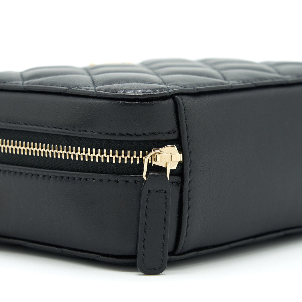 CHANEL PEARL CRUSH CAMERA BAG LAMBSKIN BLACK GHW