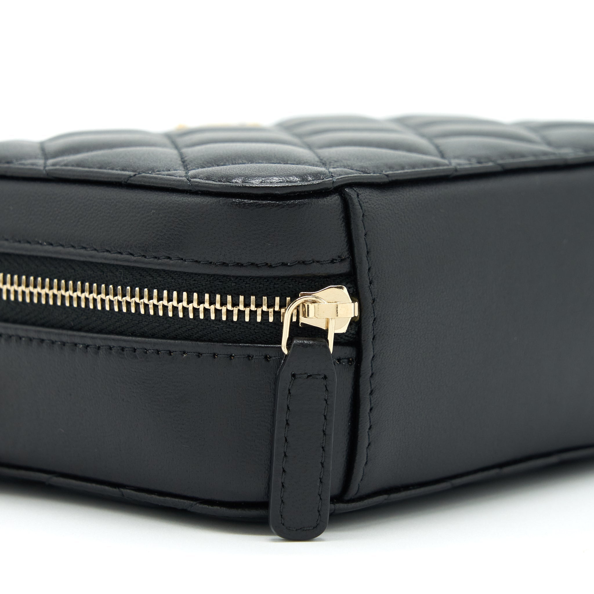 CHANEL PEARL CRUSH CAMERA BAG LAMBSKIN BLACK GHW