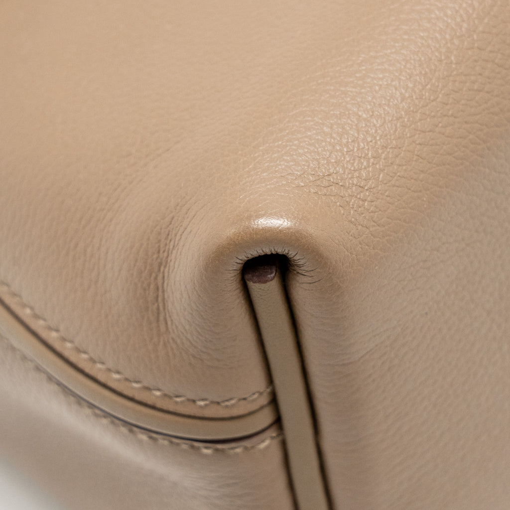HERMES MINI 2424 24/24-21 BAG EVERCOLOR/SWIFT ETOUPE GHW