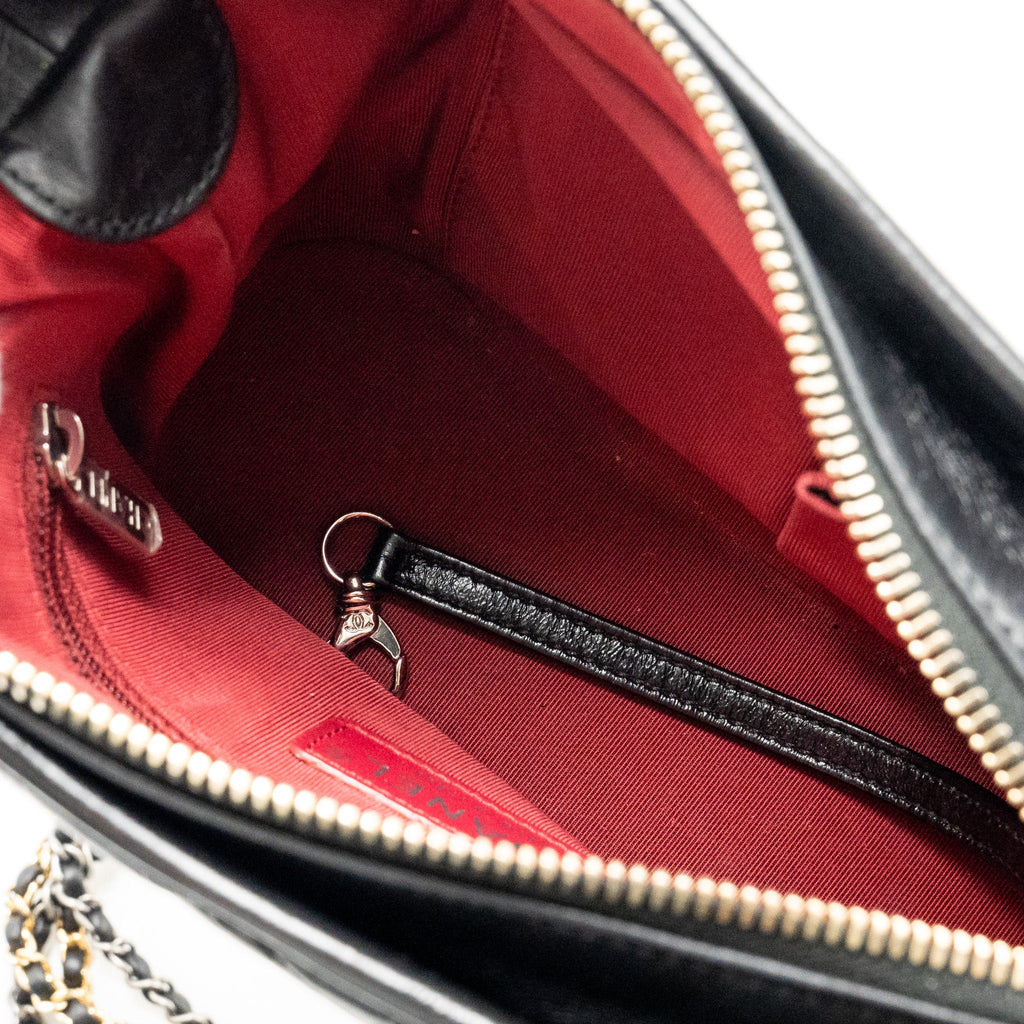 CHANEL SMALL GABRIELLE HOBO BAG CALFSKIN BLACK MULTICOLOUR HARDWARE