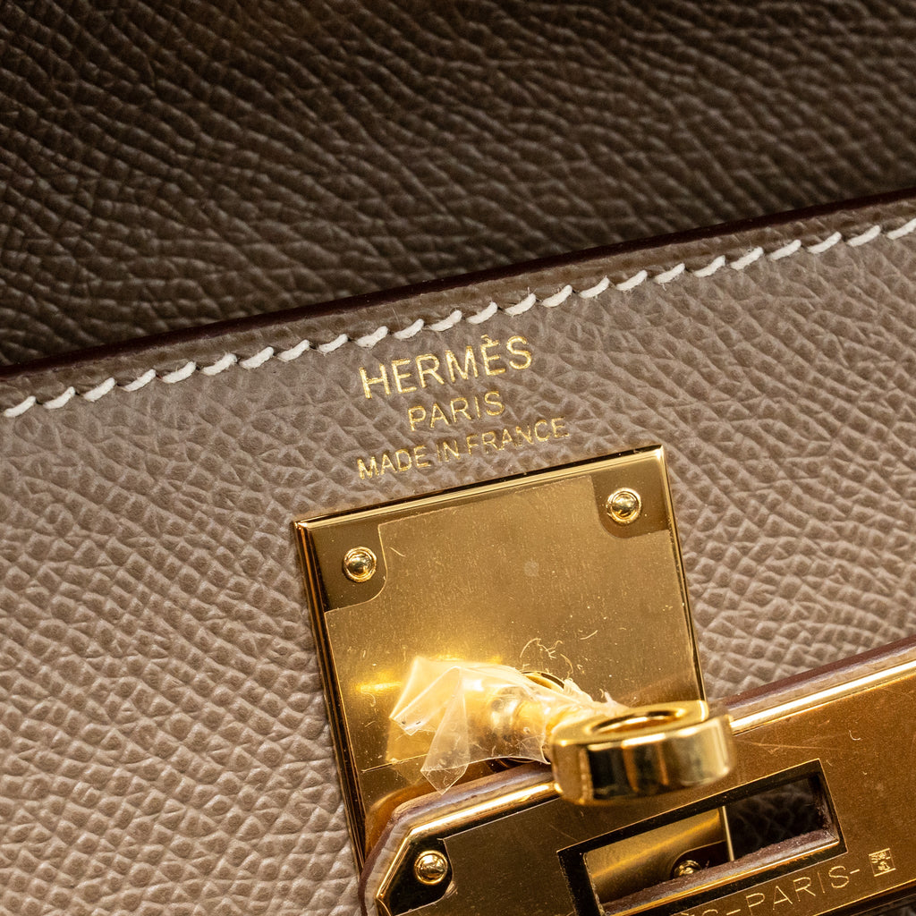 HERMES KELLY 28 EPSOM ETOUPE GHW