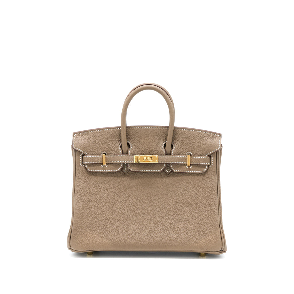 HERMES BIRKIN 25 TOGO ETOUPE GHW