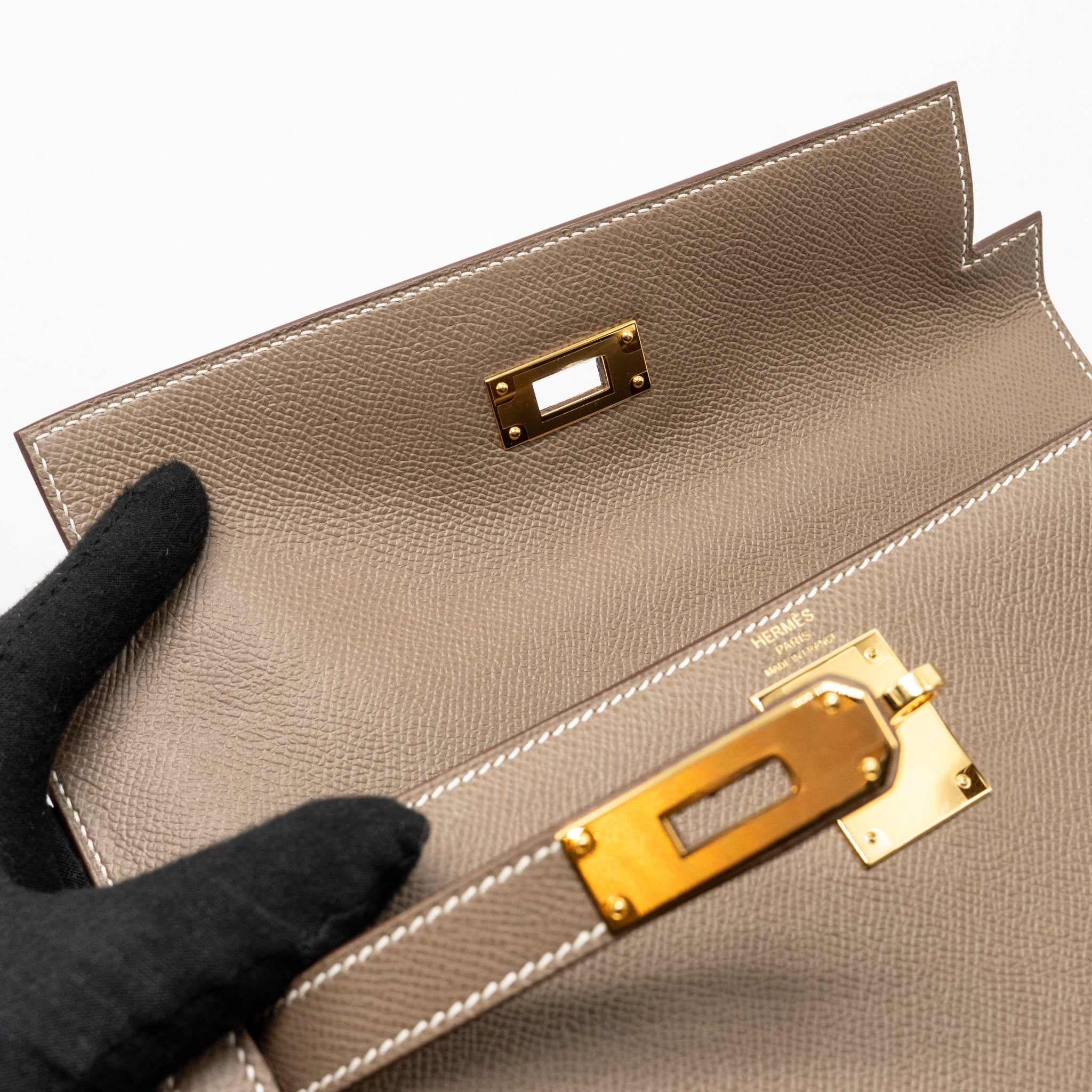 HERMES KELLY 28 EPSOM ETOUPE GHW