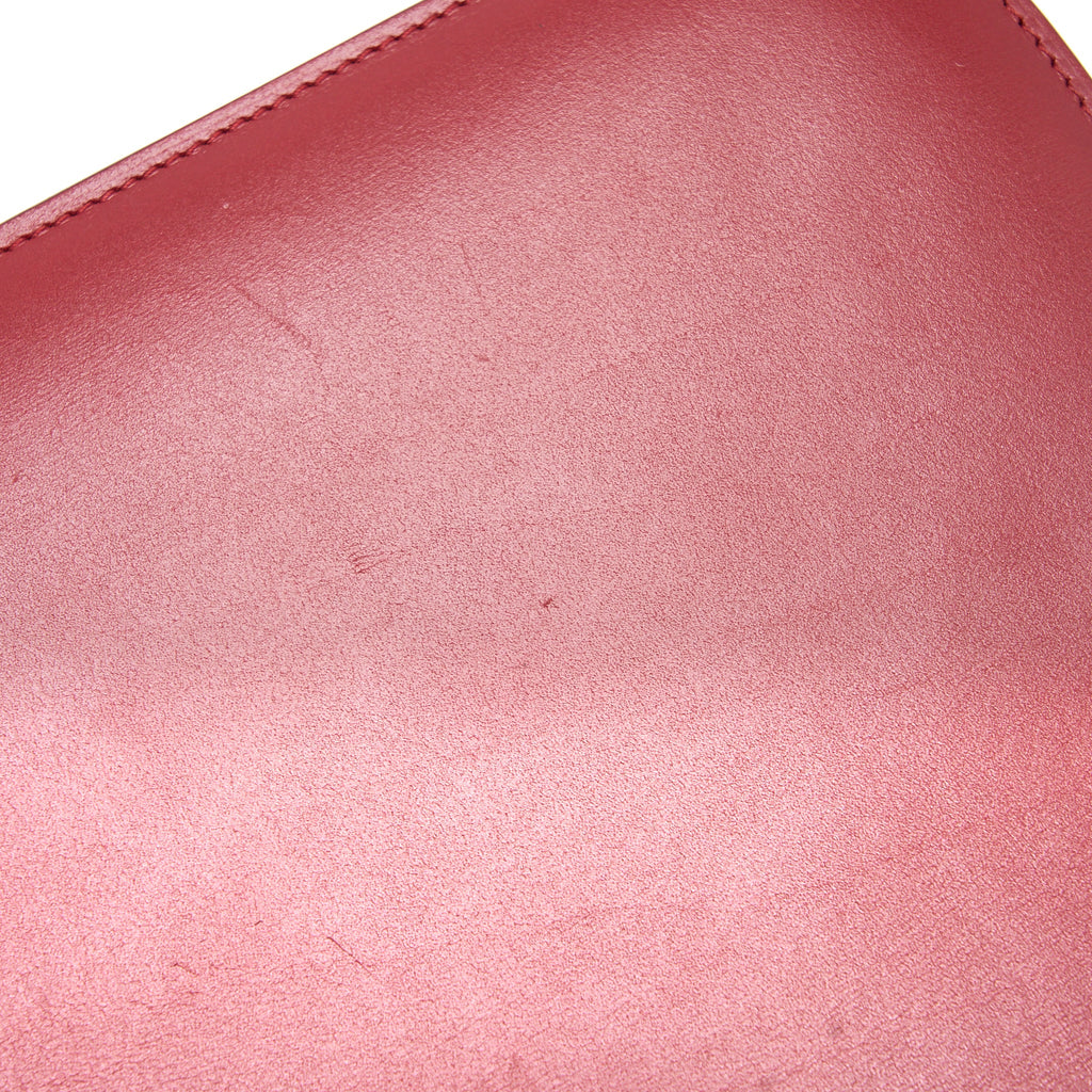 CELINE MEDIUM CLASSIC BOX CALFSKIN RED GHW