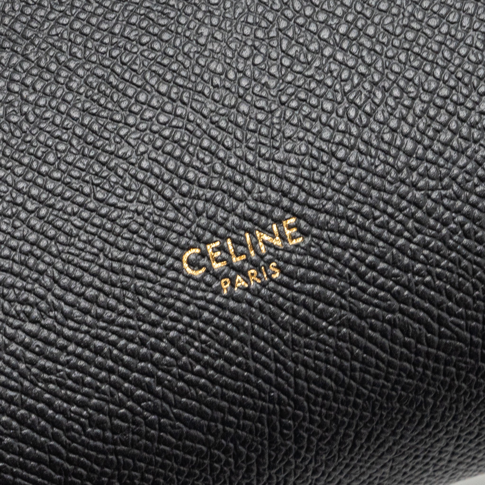 CELINE MICRO BELT BAG CALFSKIN BLACK GHW